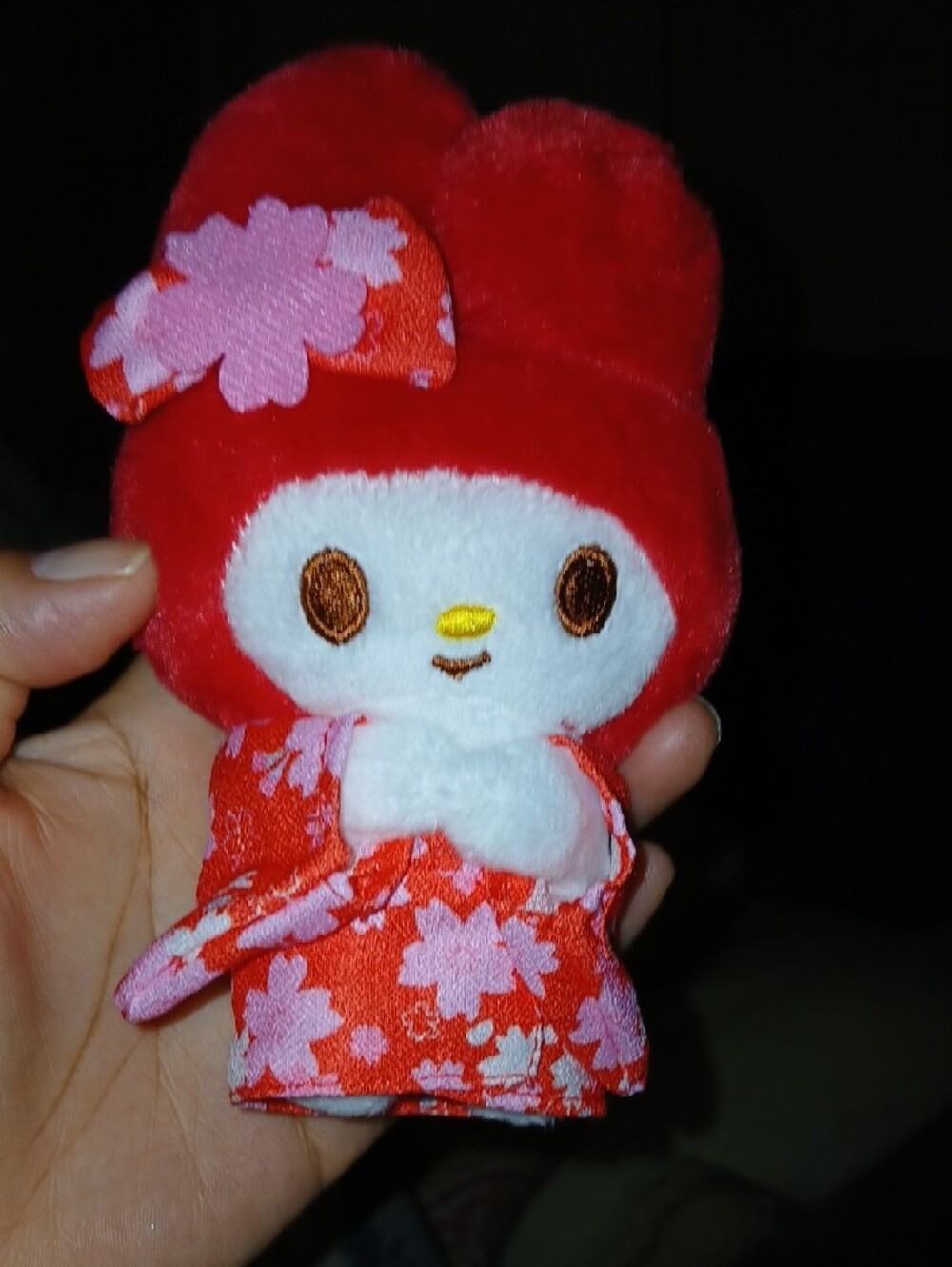 Sanrio #MyMelody Red and White Plush #keychain